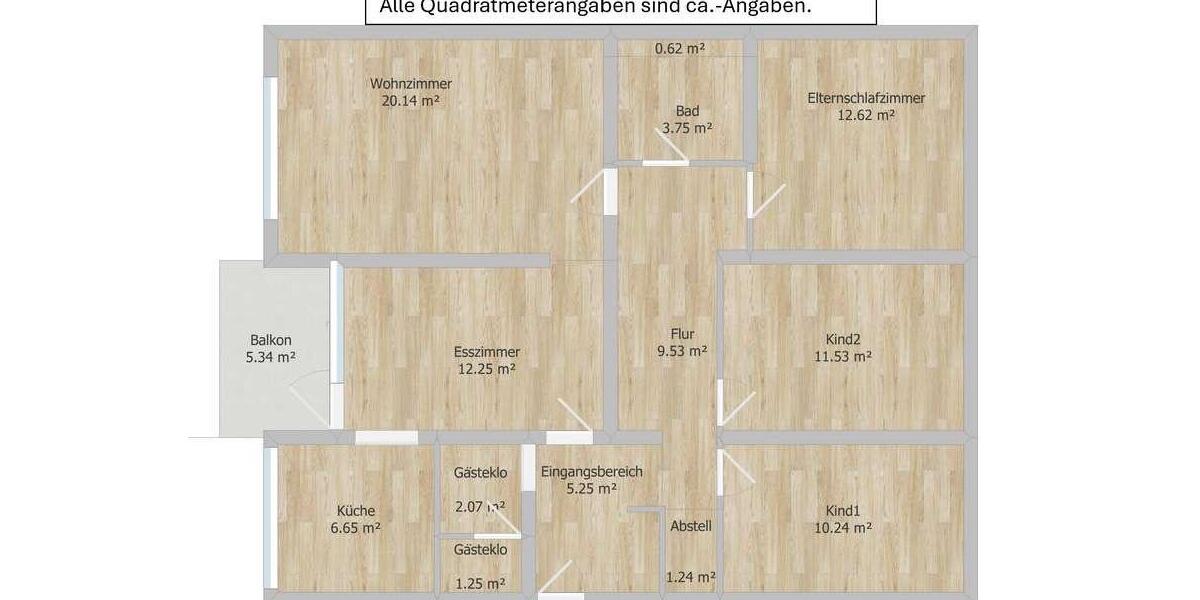 Etagenwohnung Herrenberg - 4 Zimmer, 96 m&sup2;, 330.000&euro; | Angebot:24399615