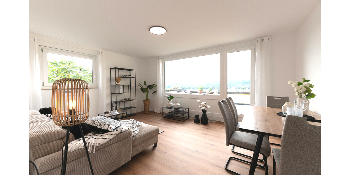 Wohnen mit Ausblick - Modernisierte 2,5-Zimmer Wohnung mit zwei Terrassen in Esslingen - 2.5 Esslingen am Neckar Oberesslingen | Angebot:27504263