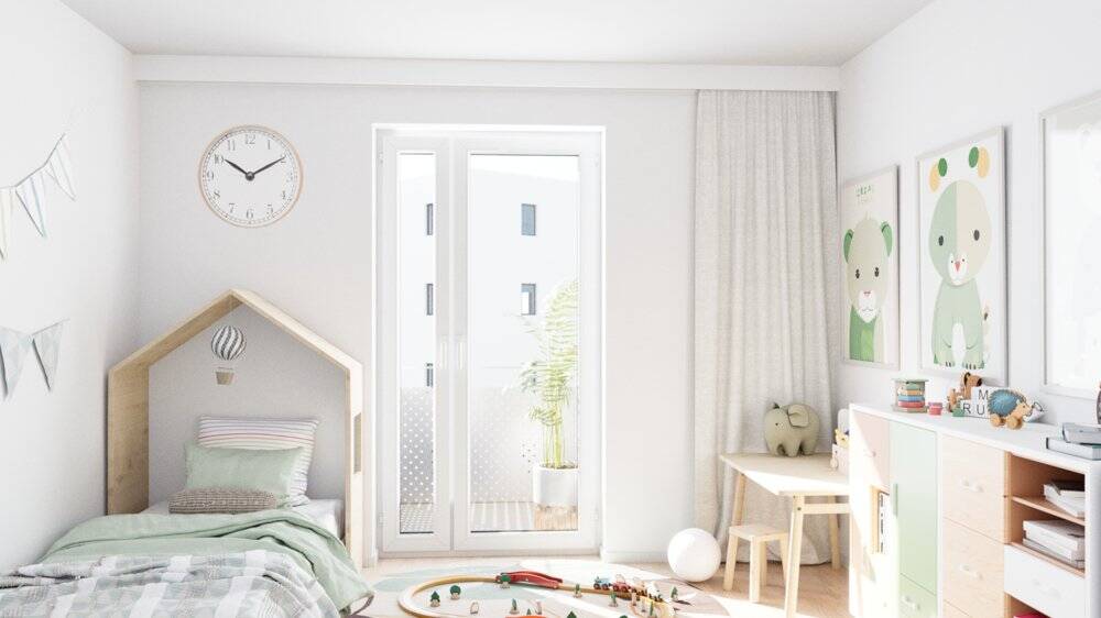 moderne Erdgeschosswohnung mit West-Terrasse und Gartenanteil 3 zimmer