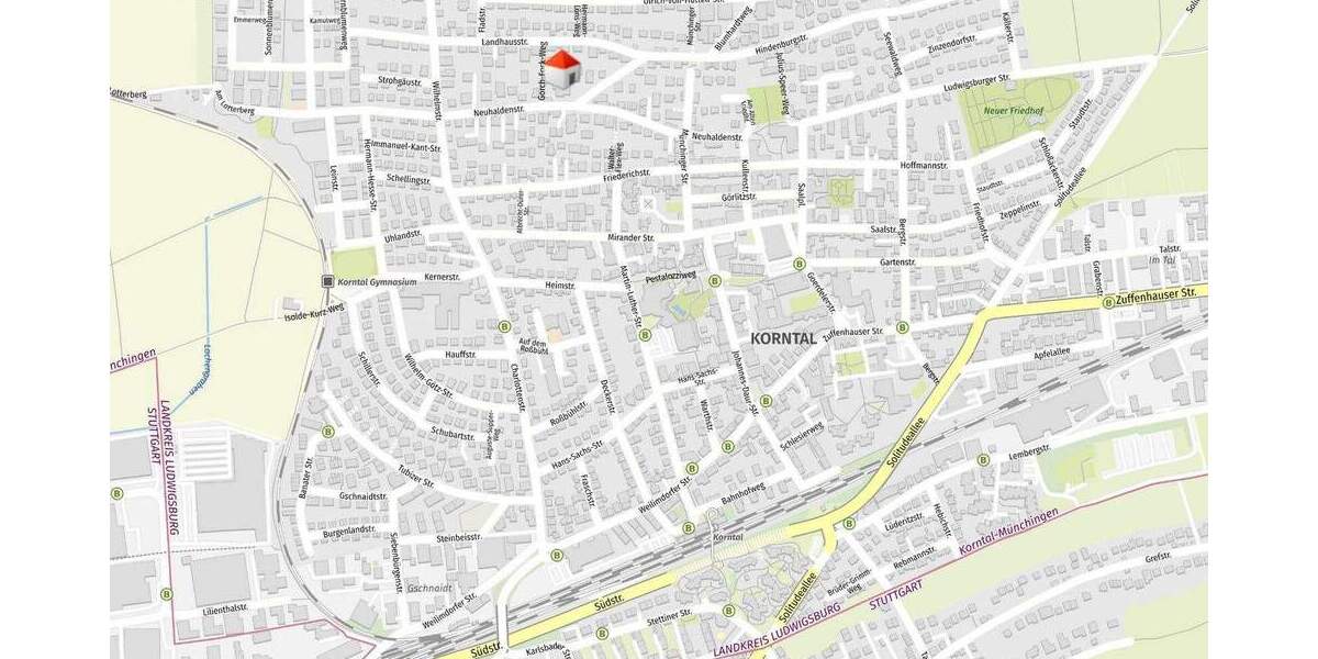 Etagenwohnung Korntal-Münchingen Korntal - 2 Zimmer, 75 m&sup2;, 298.500&euro; | Angebot:24810617