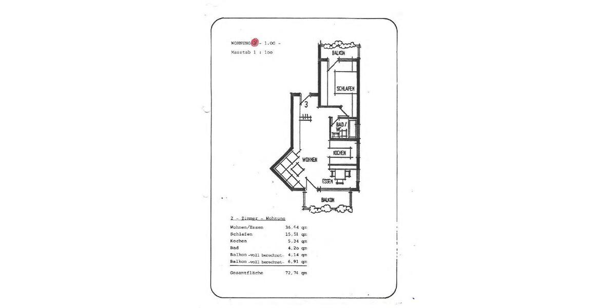 Etagenwohnung Neuhausen auf den Fildern - 2.5 Zimmer, 68 m&sup2;, 950&euro; | Angebot:26462123
