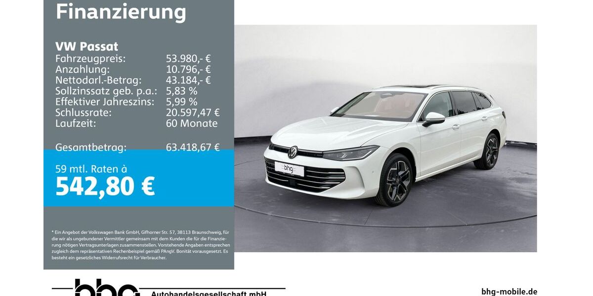 VW Passat 1.391 km 53.980 &euro; Tübingen 72072