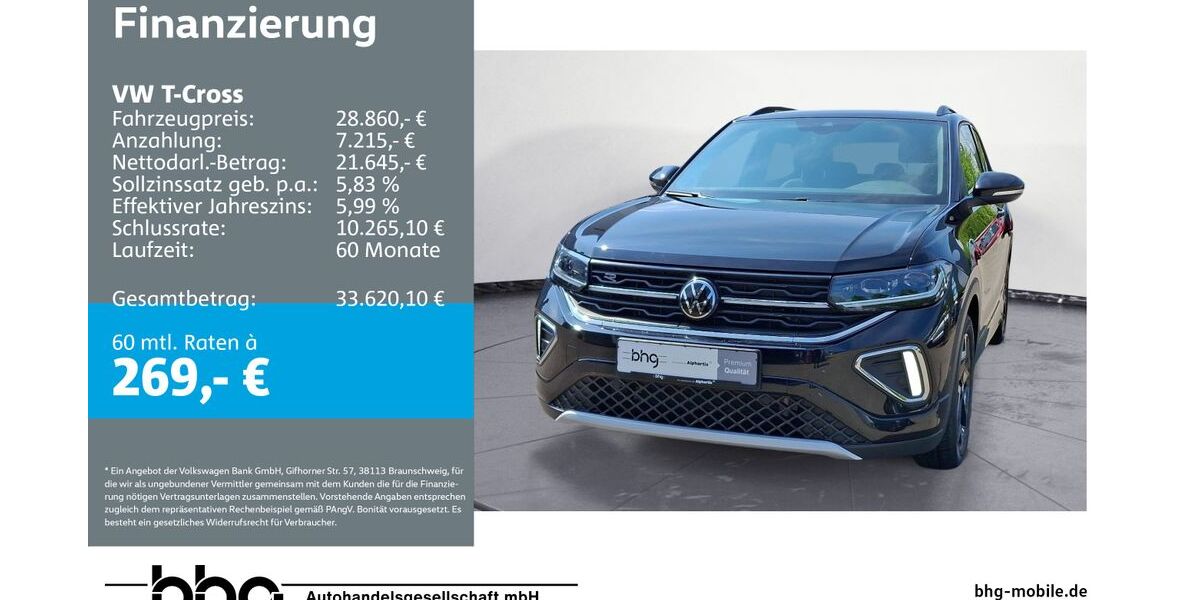 VW T-Cross 7.466 km 27.820 &euro; Reutlingen 72770