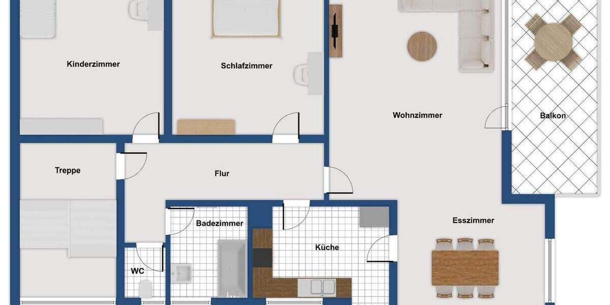 Etagenwohnung Fellbach Schmiden - 3 Zimmer, 92 m&sup2;, 299.000&euro; | Angebot:25698045