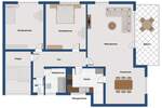 Etagenwohnung Fellbach Schmiden - 3 Zimmer, 92 m&sup2;, 299.000&euro; | Angebot:25698045