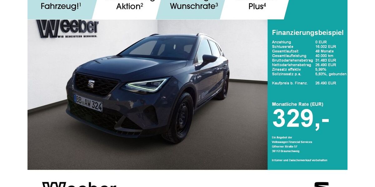 Seat Arona 5.500 km 26.490 &euro; Herrenberg 71083