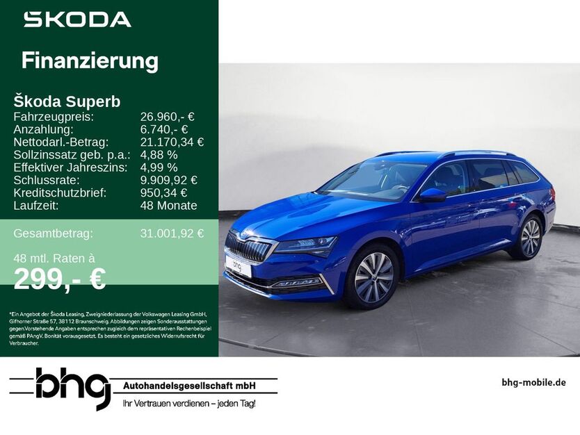 Skoda Superb 15.327 km 26.960 € Metzingen 72555
