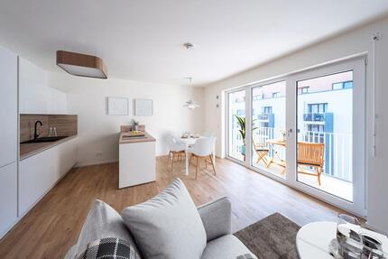 Erstbezug - 3-Zimmerwohnung mit Einbauküche und 2 Balkonen am zukünftigen Gleisbogenpark 3 zimmer