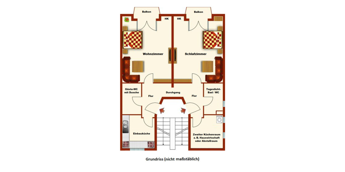 Dachgeschoßwohnung Stuttgart Degerloch - 2.5 Zimmer, 57 m&sup2;, 298.000&euro; | Angebot:24653953