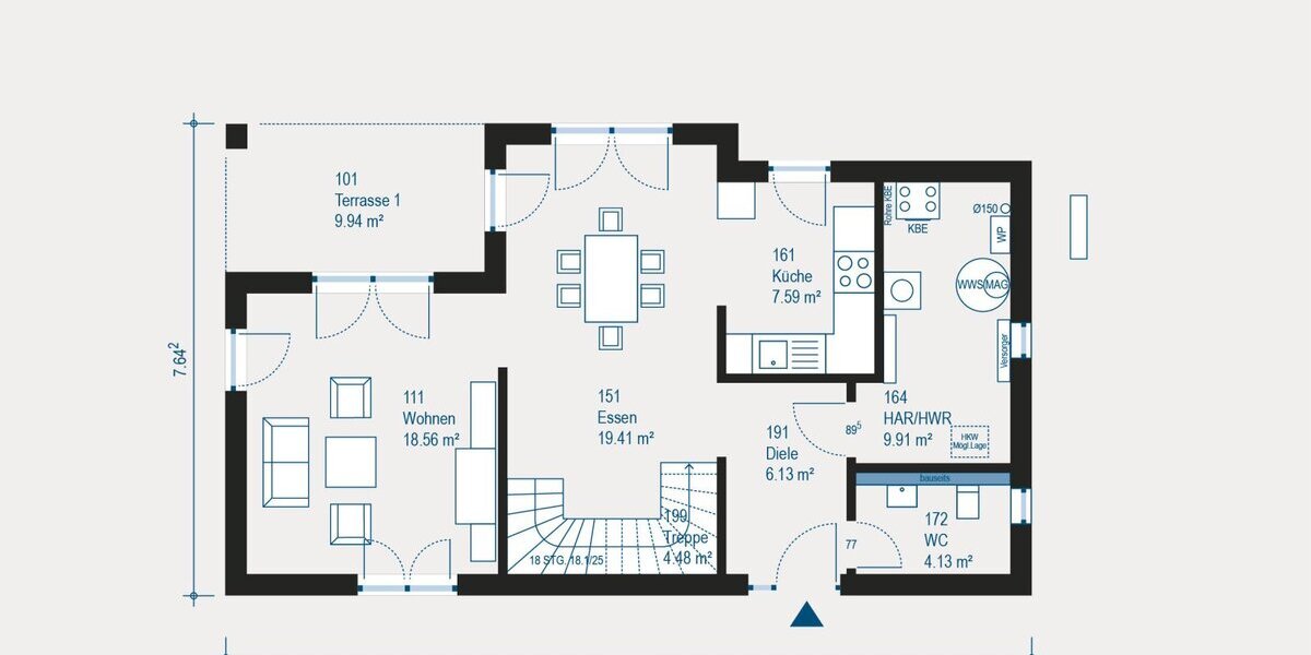 Moderne Stadtvilla in Großbettlingen mit Bauplatz - Individuell geplant und hochwertig ausgestattet - Villa Großbettlingen | Angebot:27427827