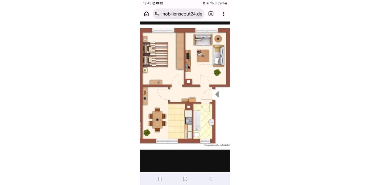 Etagenwohnung Reutlingen Orschel-Hagen - 2 Zimmer, 56 m&sup2;, 790&euro; | Angebot:26415236
