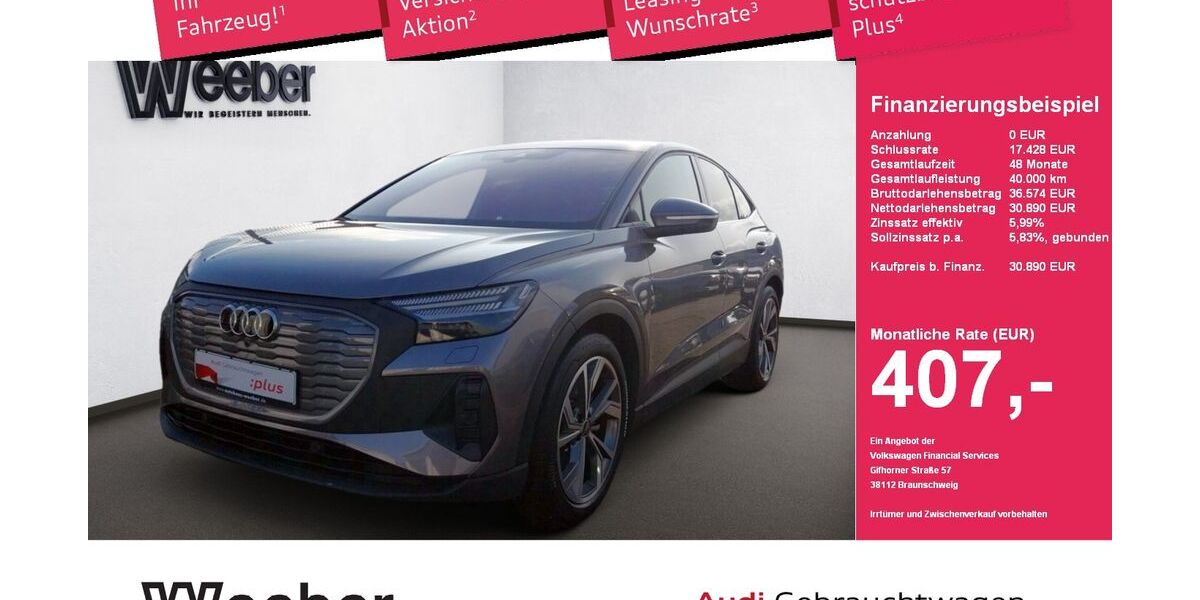 Audi Q4 e-tron 23.447 km 30.690 &euro; Herrenberg 71083