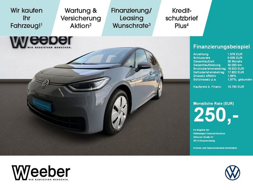 VW ID.3 33.428 km 18.490 € Weil der Stadt 71263