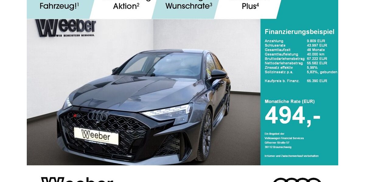 Audi RS3 4.990 km 65.390 &euro; Herrenberg 71083