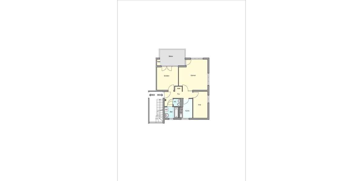 Etagenwohnung Esslingen am Neckar Hegensberg - 3 Zimmer, 70 m&sup2;, 790&euro; | Angebot:26235879
