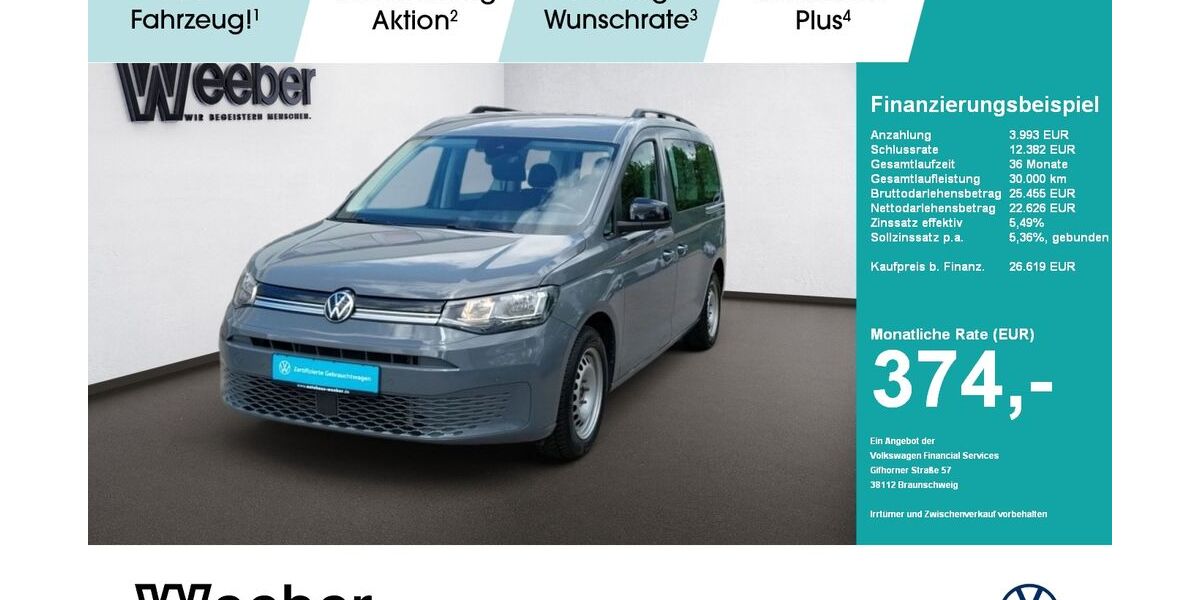 VW Caddy Maxi 90.857 km 25.980 &euro; Herrenberg 71083