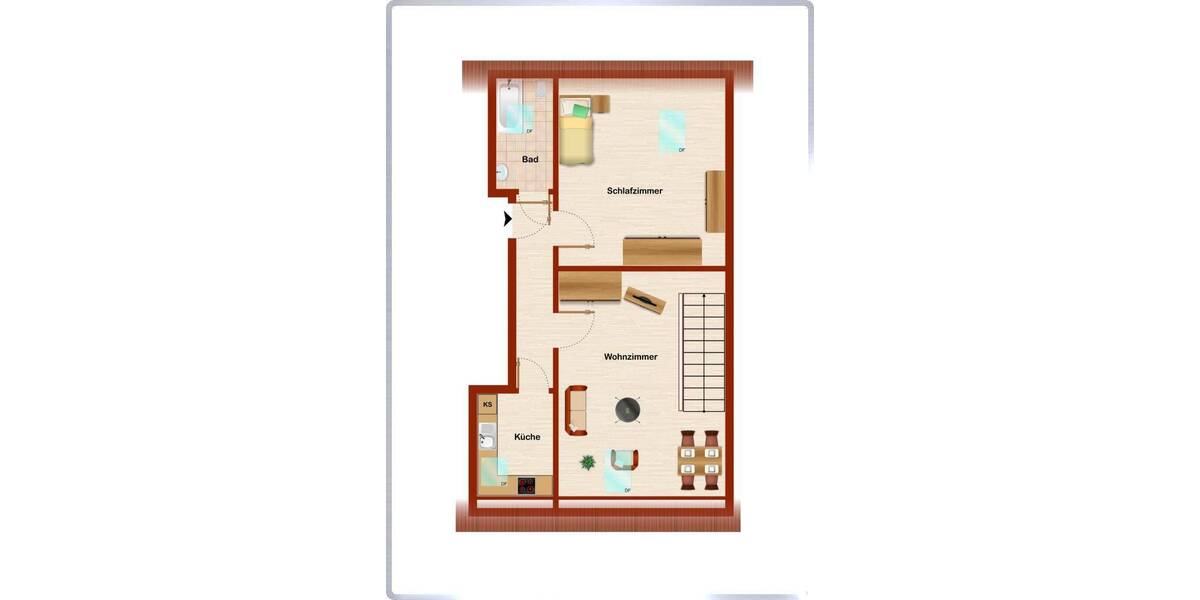 Etagenwohnung Stuttgart West - 2 Zimmer, 32 m&sup2;, 800&euro; | Angebot:26843660