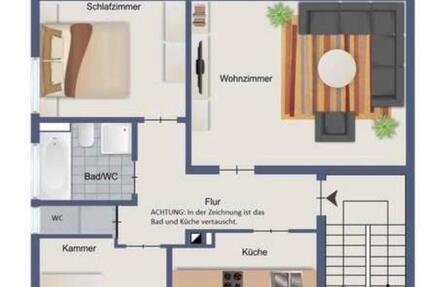 Wohnung Pforzheim Eutingen - 2 Zimmer, 69 m&sup2;, 724&euro; | Angebot:26446603