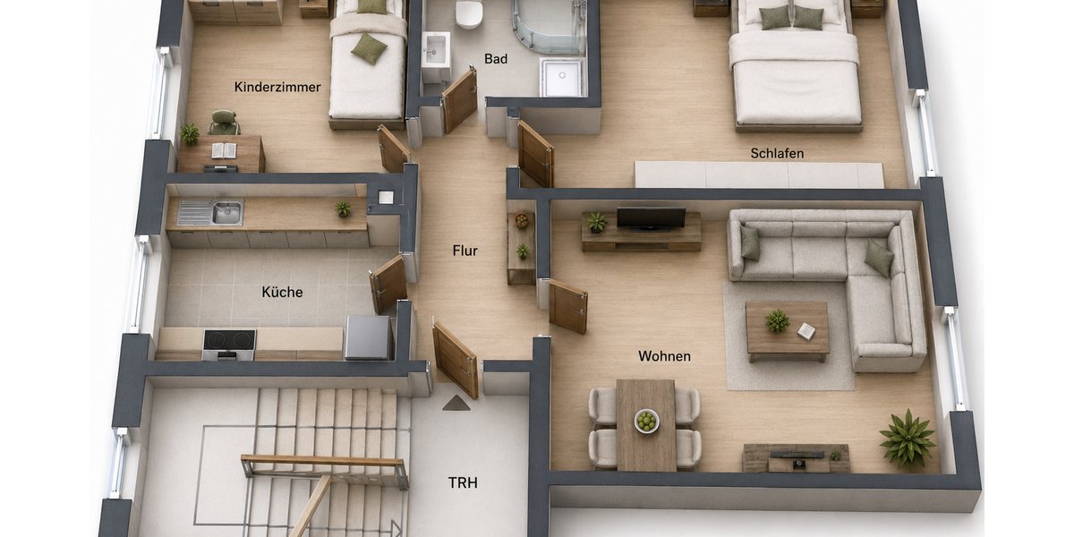 Etagenwohnung Stuttgart Bad Cannstatt - 3 Zimmer, 48 m&sup2;, 209.000&euro; | Angebot:27146215
