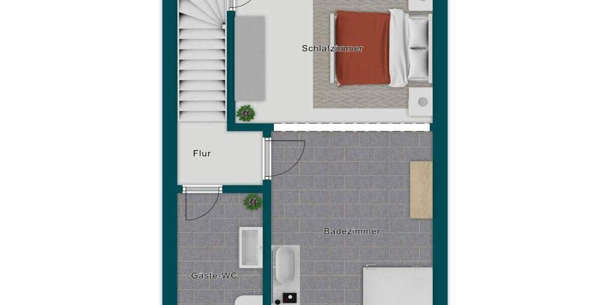 Reihenmittelhaus Reutlingen Ringelbach - 3 Zimmer, 90 m&sup2;, 345.000&euro; | Angebot:24779246