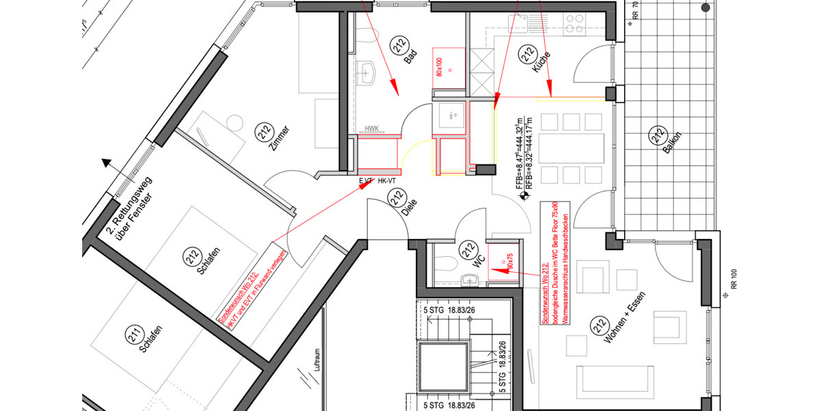 Etagenwohnung Böblingen Dagersheim - 3 Zimmer, 93 m&sup2;, 495.000&euro; | Angebot:24418845