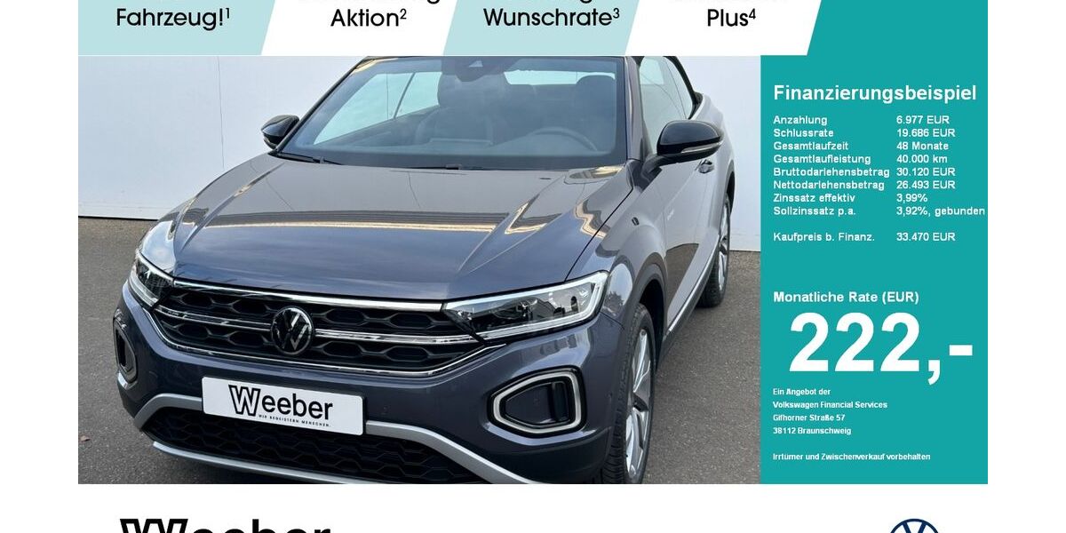 VW T-Roc 1.050 km 33.470 &euro; Leonberg 71229