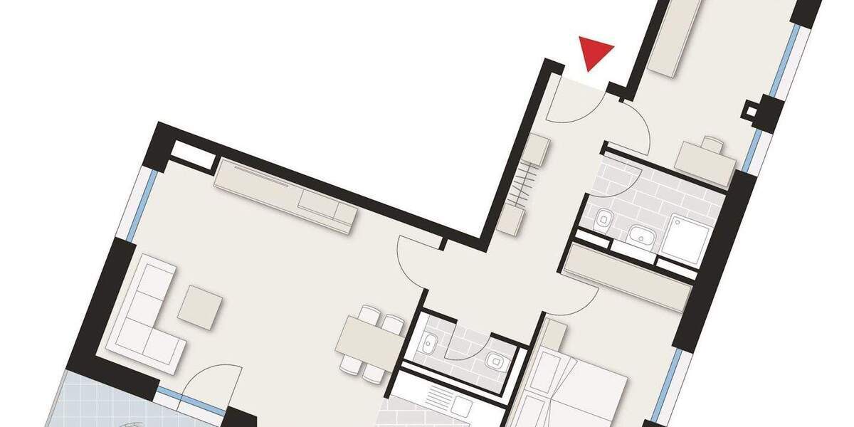 Etagenwohnung Stuttgart Nord - 3 Zimmer, 90 m&sup2;, 1.562&euro; | Angebot:25708925