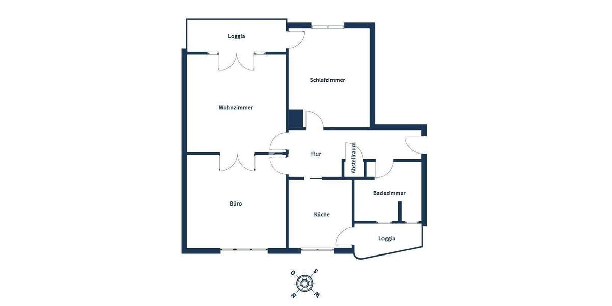 Etagenwohnung Stuttgart Degerloch - 3 Zimmer, 93 m&sup2;, 399.000&euro; | Angebot:24595714