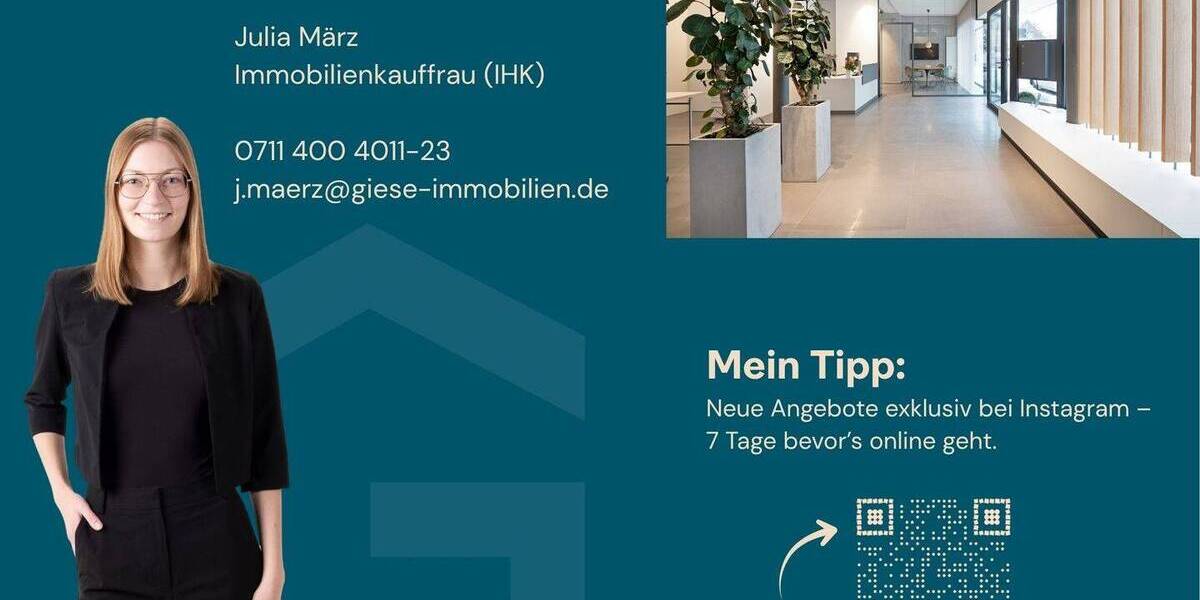 Etagenwohnung Stuttgart / Degerloch Degerloch - 3 Zimmer, 86 m&sup2;, 1.200&euro; | Angebot:26028333