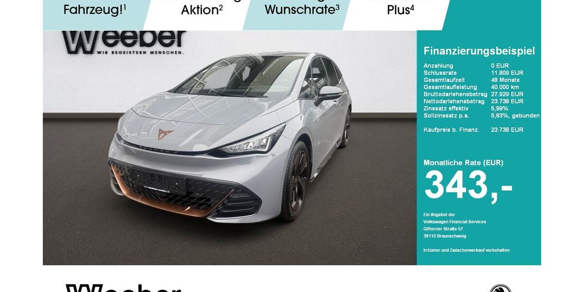 Cupra Born 26.986 km 23.619 &euro; Weil der Stadt 71263