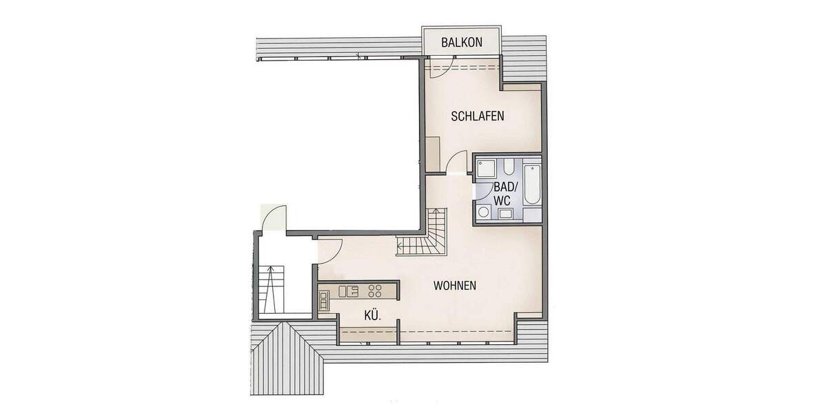 Etagenwohnung Ostfildern Nellingen - 3 Zimmer, 77 m&sup2;, 306.000&euro; | Angebot:25906561