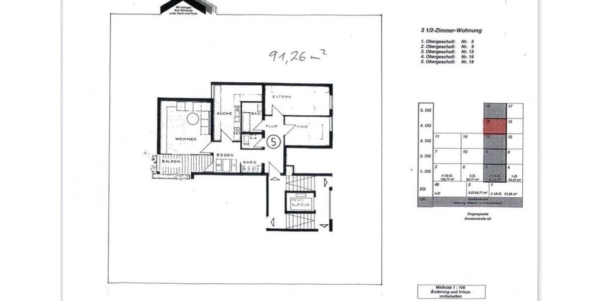 Etagenwohnung Mühlacker - 3.5 Zimmer, 91 m&sup2;, 260.000&euro; | Angebot:24356128