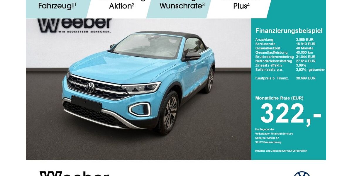 VW T-Roc 1.050 km 30.699 &euro; Weil der Stadt 71263