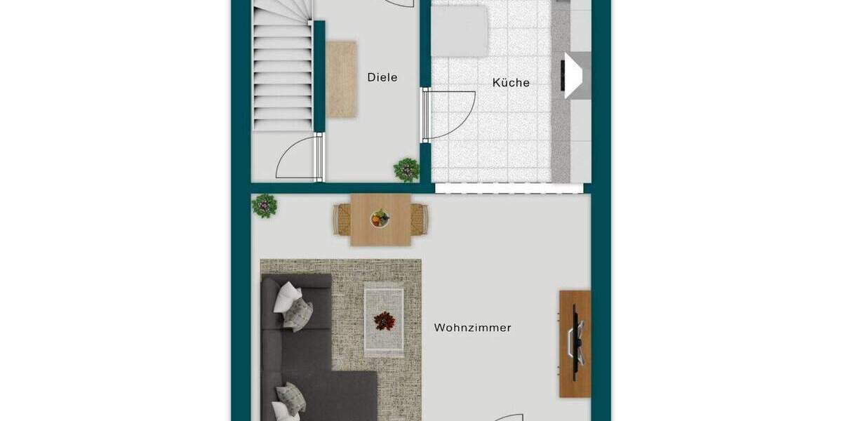 Reihenmittelhaus Reutlingen Ringelbach - 3 Zimmer, 90 m&sup2;, 345.000&euro; | Angebot:24779246