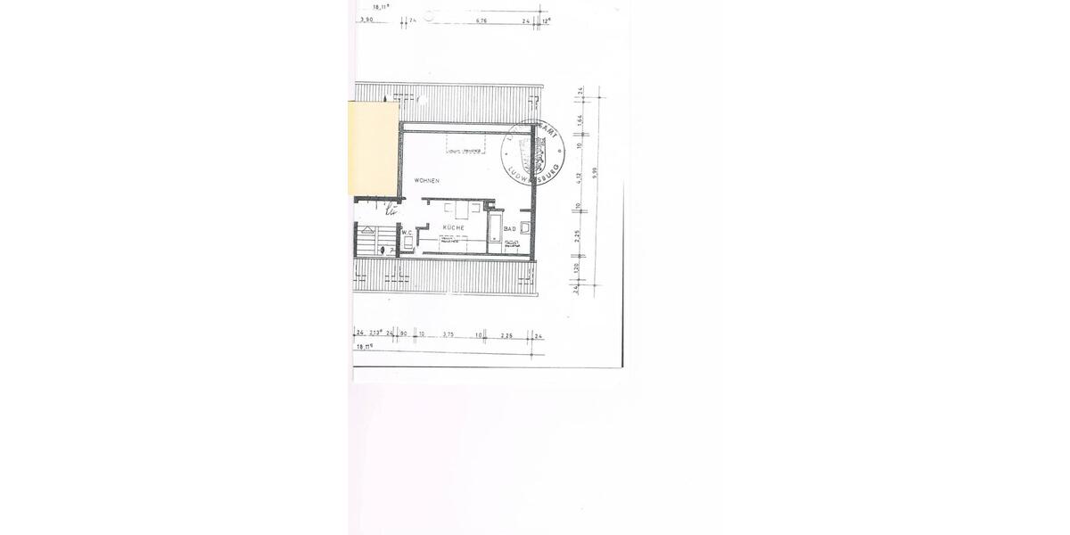 Dachgeschoßwohnung Freiberg am Neckar - 1 Zimmer, 32 m&sup2;, 300&euro; | Angebot:24801982