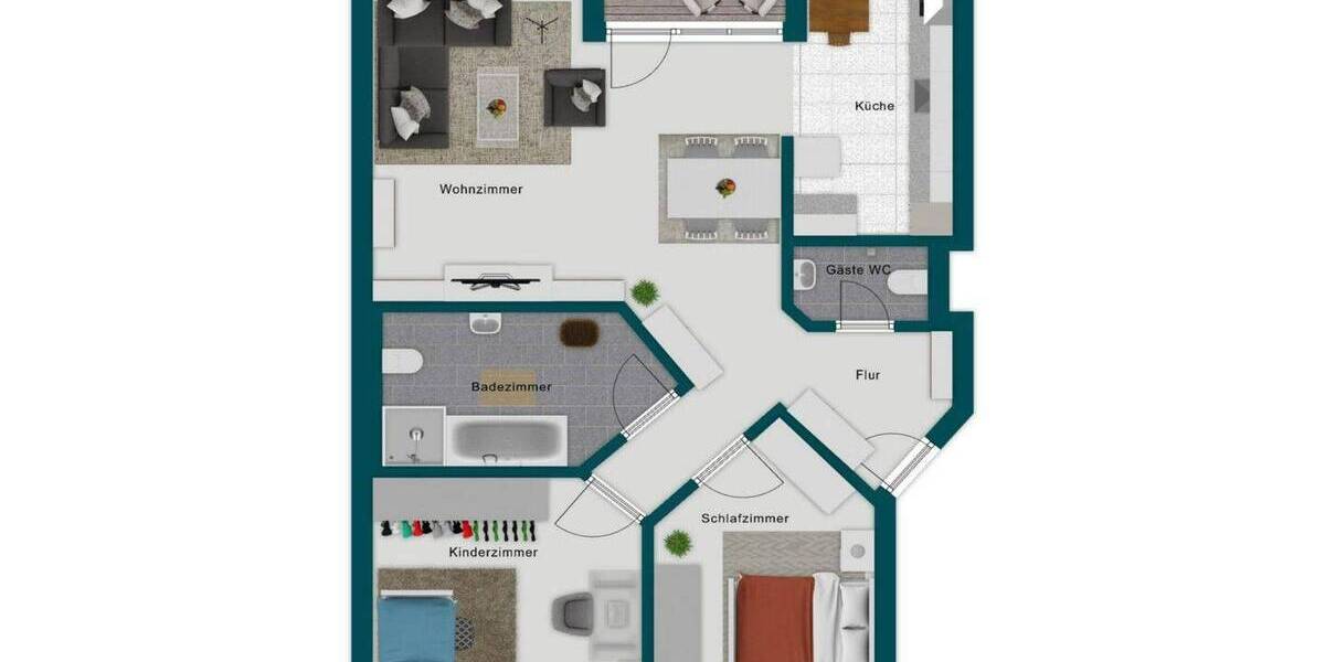 Etagenwohnung Bietigheim-Bissingen Bietigheim - 3 Zimmer, 70 m&sup2;, 299.000&euro; | Angebot:25970297