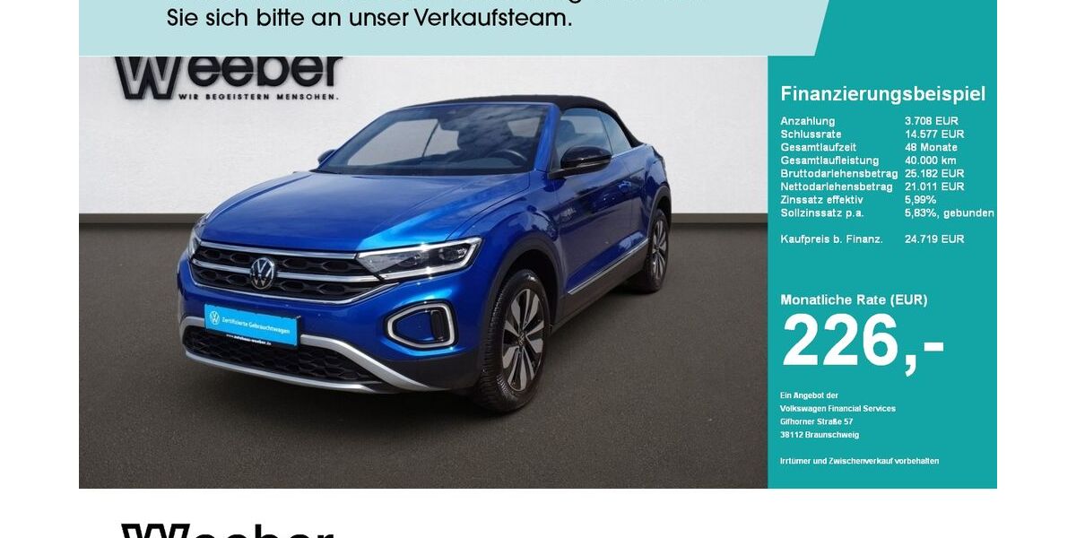VW T-Roc 17.213 km 24.469 &euro; Calw 75365