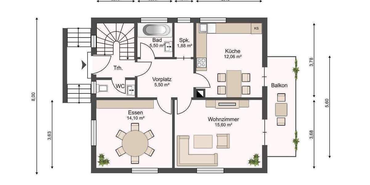 Einfamilienhaus Nürtingen Zizishausen - 7 Zimmer, 104 m&sup2;, 555.000&euro; | Angebot:26345634
