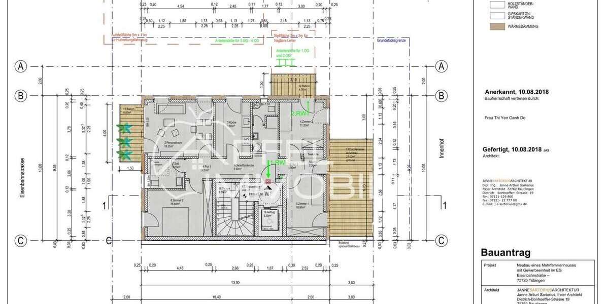 Etagenwohnung Tübingen - 4 Zimmer, 118 m&sup2;, 669.000&euro; | Angebot:25933343