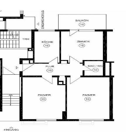 Erdgeschoßwohnung Stuttgart Stuttgart-Ost - 3 Zimmer, 75 m&sup2;, 299.000&euro; | Angebot:26834960