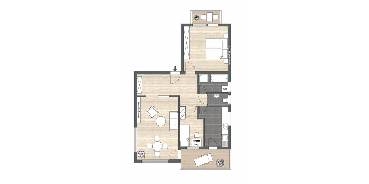 Etagenwohnung Leonberg - 3 Zimmer, 75 m&sup2;, 325.000&euro; | Angebot:27243208