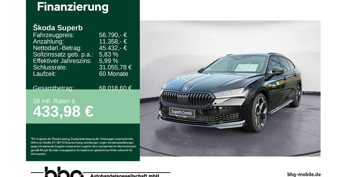 Skoda Superb 5.600 km 55.390 &euro; Tübingen 72072