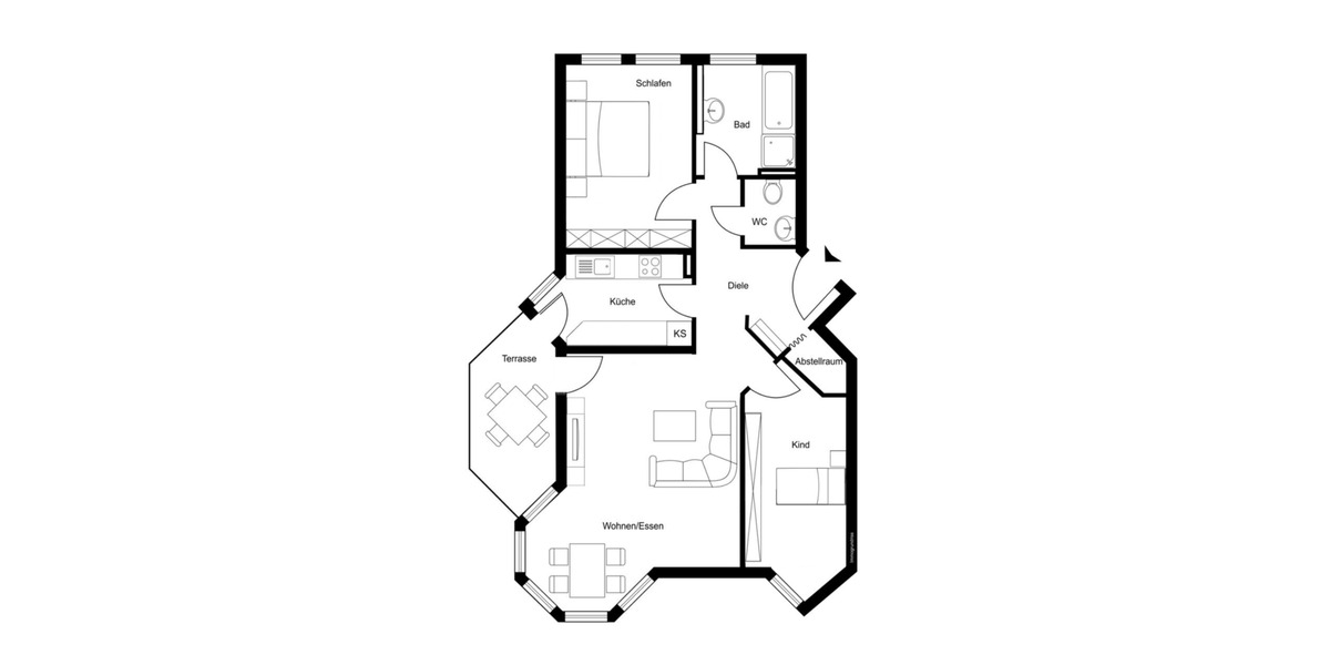 Hochparterre Metzingen - 3 Zimmer, 78 m&sup2;, 1.300&euro; | Angebot:25844597