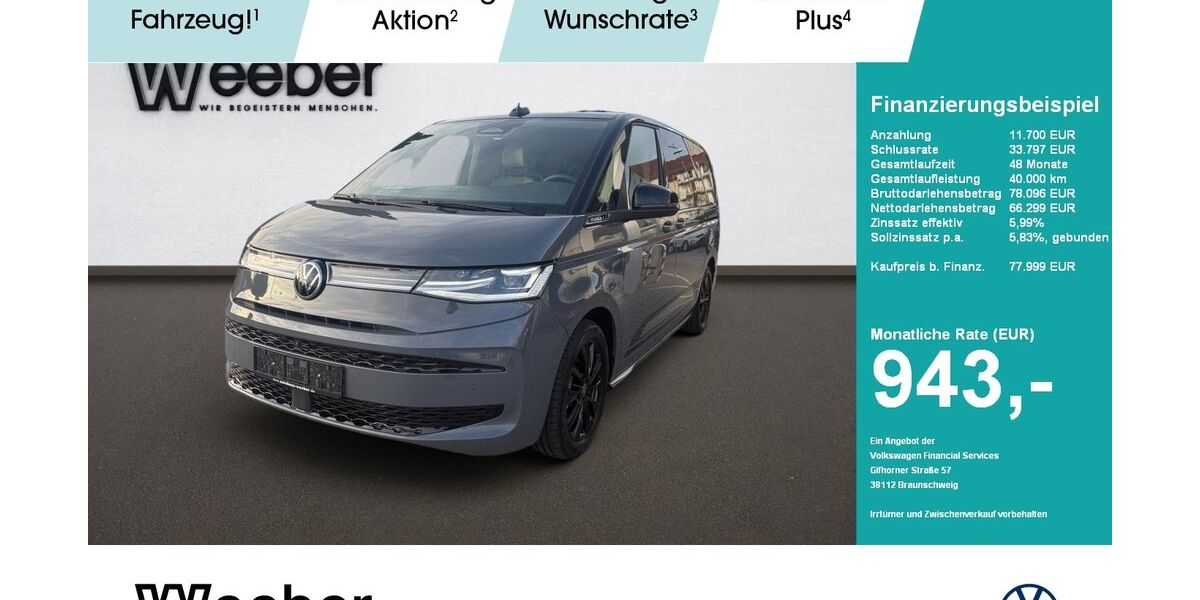 VW T7 Multivan 5.999 km 74.490 &euro; Weil der Stadt 71263