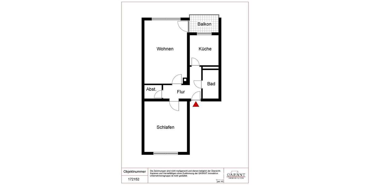 Etagenwohnung Ludwigsburg Neckarweihingen - 2 Zimmer, 53 m&sup2;, 196.000&euro; | Angebot:23466034