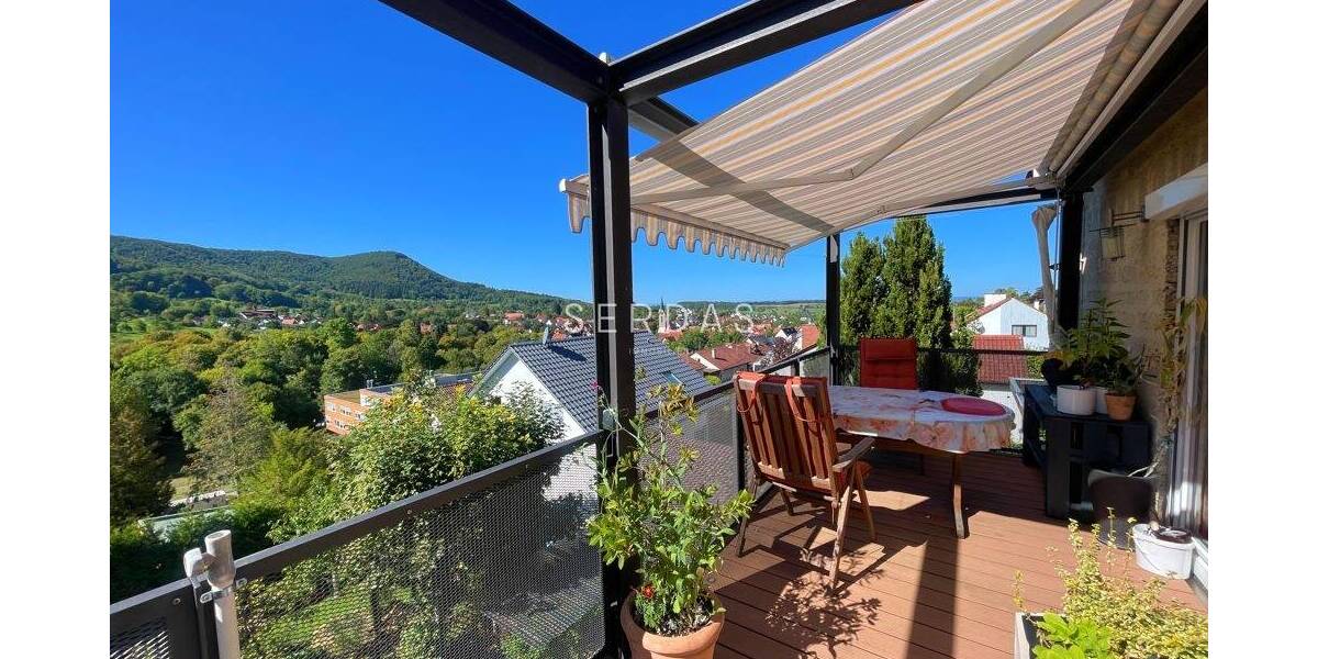 3-Zimmer-Wohnung mit großem SW-Balkon, Fernblick und Gartenanteil 3 zimmer