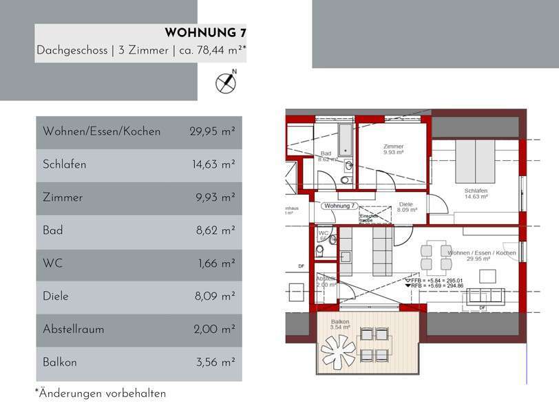 Wohnung zum Kaufen in Nürtingen 451.030 € 78.44 m²