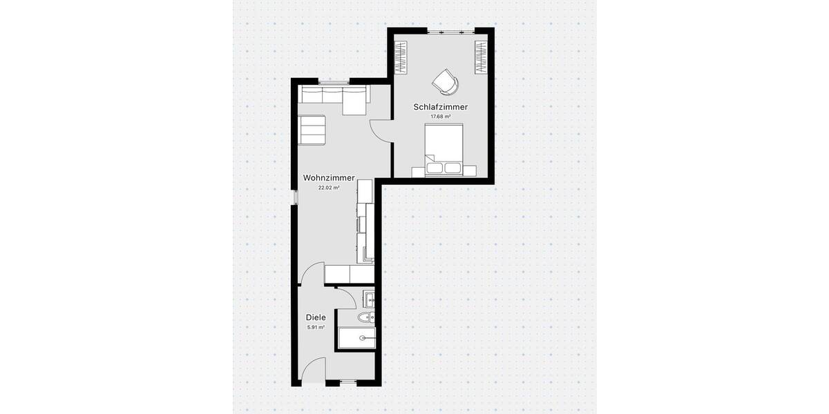 Etagenwohnung Schönaich - 2 Zimmer, 49 m&sup2;, 780&euro; | Angebot:26358699