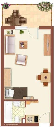 Etagenwohnung Heimsheim - 1 Zimmer, 34 m&sup2;, 119.000&euro; | Angebot:26503876