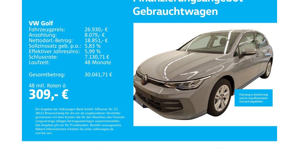 VW Golf 18.069 km 26.930 &euro; Stuttgart-Feuerbach 70469